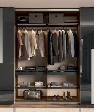 OTTO - Melamine-faced chipboard wardrobe with sliding doors by Febal Casa - view 3